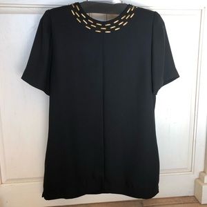 2 PIECE EVENING WEAR BLACK LIZ CLAIBORNE SZ 10 P